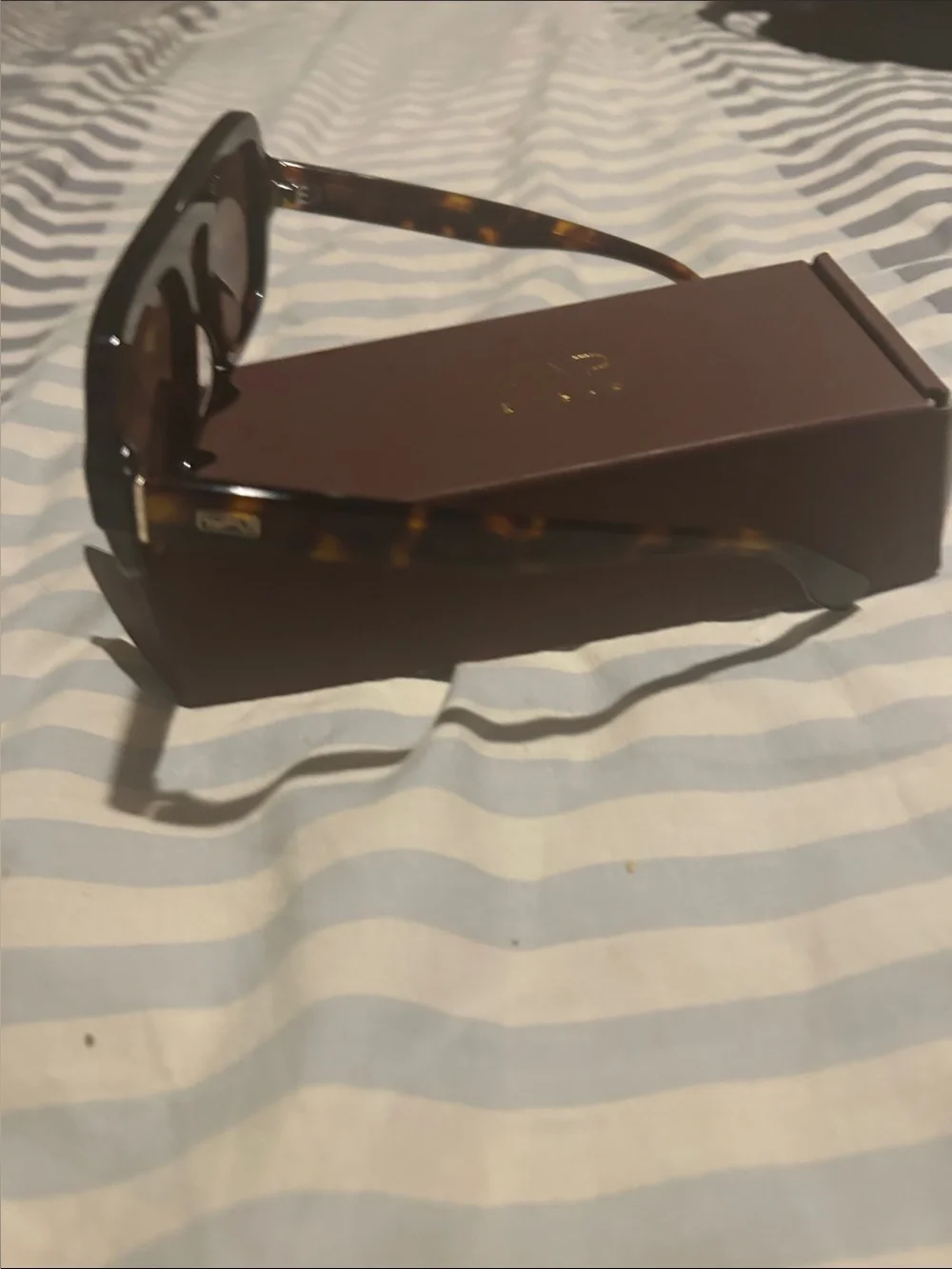 Women’s Rectangular Tortoiseshell Sunglasses - Brown Lenses